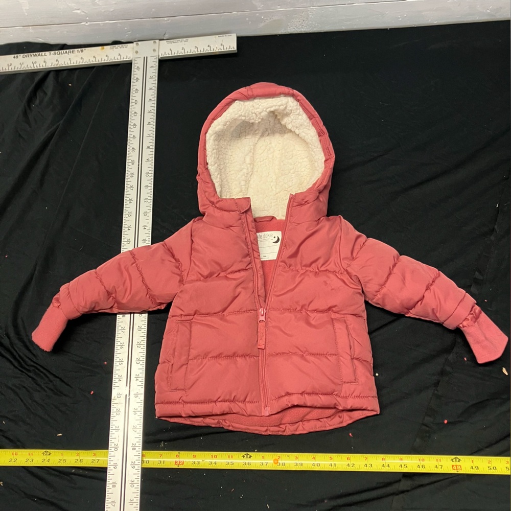 Okie Dokie Dusty Rose Hooded Jacket